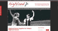 Desktop Screenshot of highlanddanceshop.com
